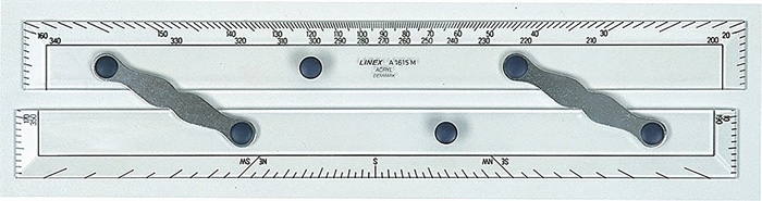 Linex parallel lineal A1615M 38cm transparant