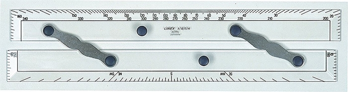 Linex parallel lineaal A1715M 38cm transparant