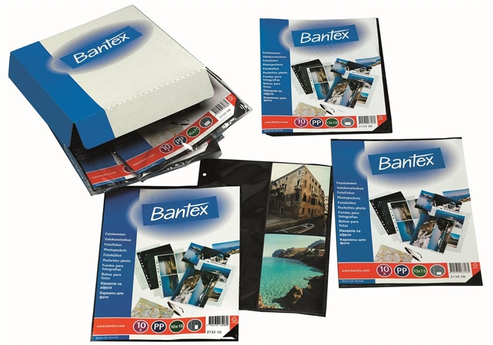 Bantex Fototas 10x15 0,09mm staand formaat 8 foto\'s zwart (10)