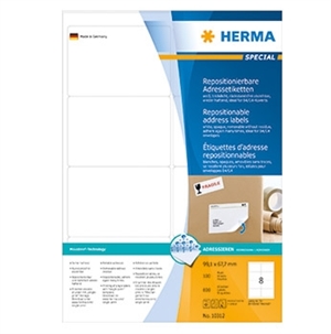 HERMA etiket aftrekbaar 99,1 x 67,7 mm, 800 stuks.