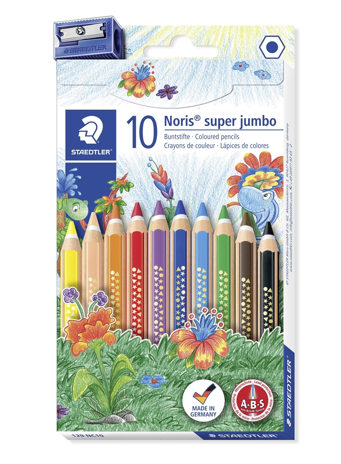 Staedtler Kleurpotlood Noris Club Super Jumbo assortiment (10)