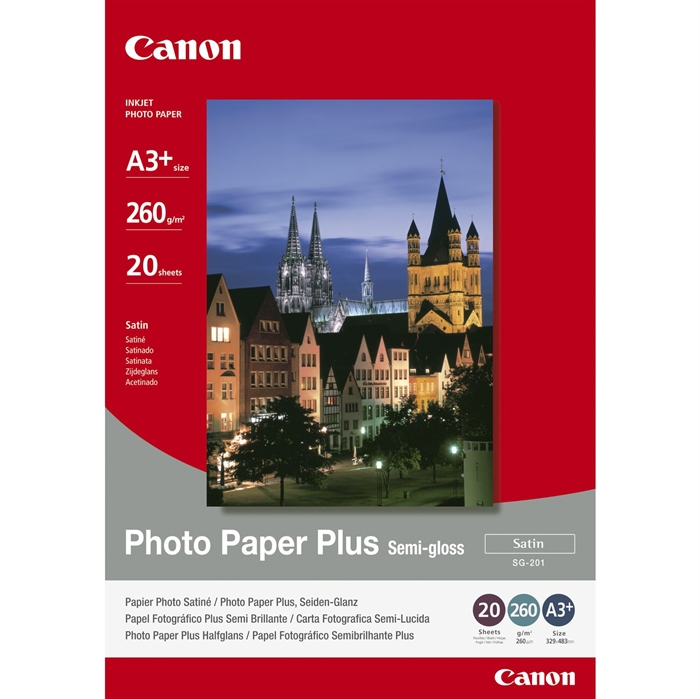 Canon Photo Plus Semi-Gloss 260g/m² - A3+, 20 vellen