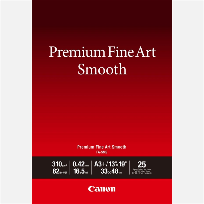 Canon FA-SM2 FineArt Premium Smooth - A3+, 25 vellen