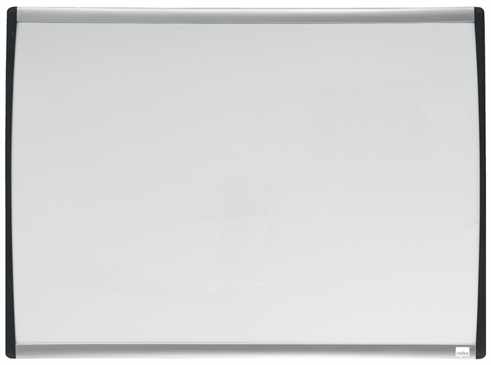 Nobo WB bord met gebogen wit frame 58,5x43cm