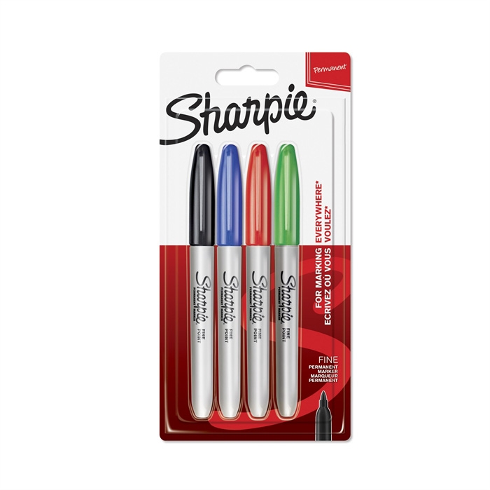 Sharpie Marker Fijn Basis 1,0mm assortiment (4)