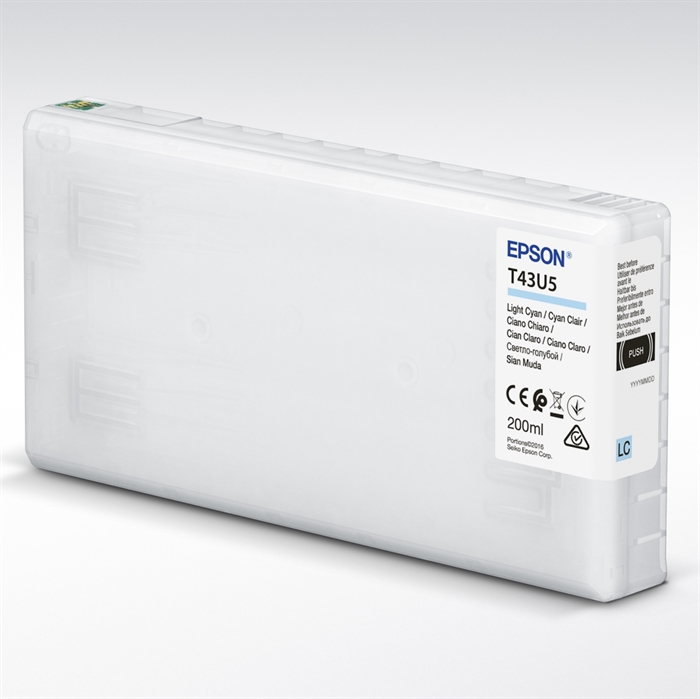 Epson T43U Light Cyan 200ml inktcartridge voor SureLab SL-D800