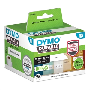 Dymo LabelWriter Duurzame etiketten 25 x 89 mm. Rol van 700 etiketten stuks.