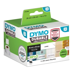 Dymo LabelWriter Duurzaam vierkant multifunctioneel 25 mm  x  25 mm stk.