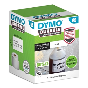 Dymo LabelWriter Duurzaam extra groot verzendlabel 104 mm x 159 mm stk.