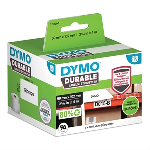 Dymo LabelWriter Duurzaam verzendlabel 59 mm x 102 mm stuks.