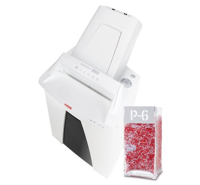 HSM Securio shredder AF350 AutoFeed P6 0,78x11 confetti