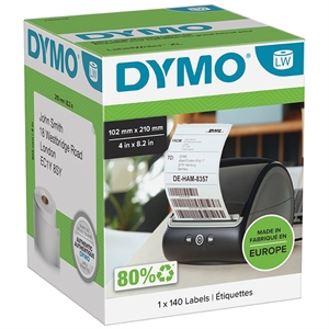 Dymo LabelWriter 102 mm x 210 mm DHL Labels 1 Rol van 140 Labels stk.