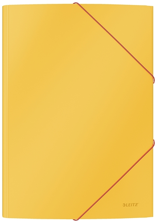 Leitz 3-klep elastische map Cosy karton A4 geel