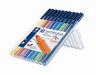 Staedtler Fiberpen Triplus Color 1,0mm ass (10)