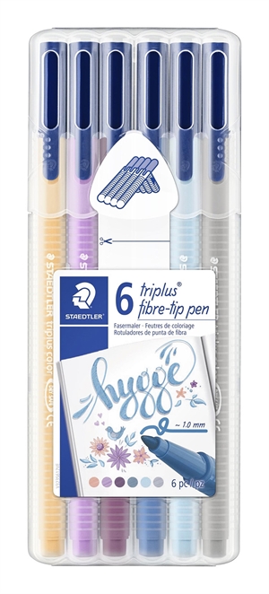 Staedtler Fiberpen Triplus Color 1,0mm Hygge assortiment (6)