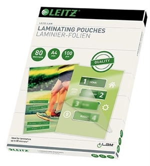 Leitz Lamineerhoes glans 80my A4 (100)