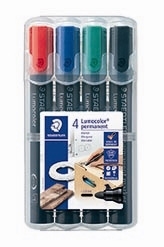 Staedtler Marker Lumocolor Perm rond 2,0mm assortiment (4)