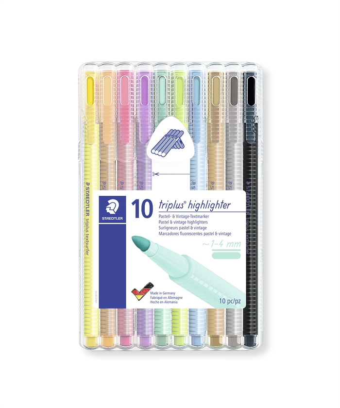 Staedtler markeerstift Textsurfer Triplus pastel assortiment (10)