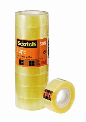 3M Tape Scotch 508 15mmx33m transparant (10)
