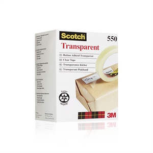 3M Tape Scotch 550 19mmx66m helder