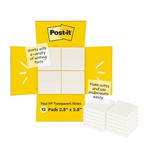 3M Post-it Notes transparant 73 x 73 mm - 12 stuks