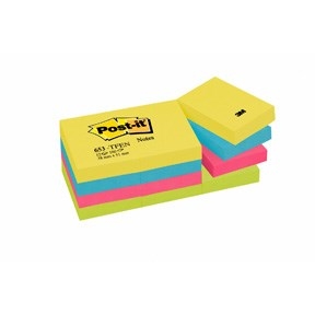 3M Post-it Notes 38 x 51 mm, Energetic - 12-pack

3M Post-it Notities 38 x 51 mm, Energetic - 12 stuks