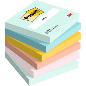 3M Post-it Beachside 76 x 76 mm, 100 velletjes - 6 pack