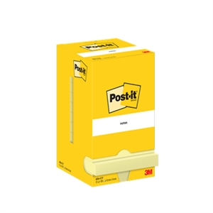 3M Post-it Notes 76 x 76 mm, gele kleur - 12 stuks