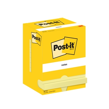 3M Post-it Notities 76 x 102 mm, geel - 12 stuks