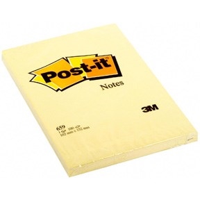 3M Post-it Notes 102 x 152 mm, geel
