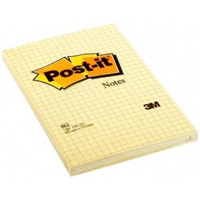 3M Post-it Notes 102 x 152 mm, vierkantig geel - 6 stuks