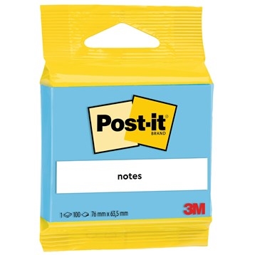 3M Post-it blauw 63,5 x 76 mm, 100 vellen