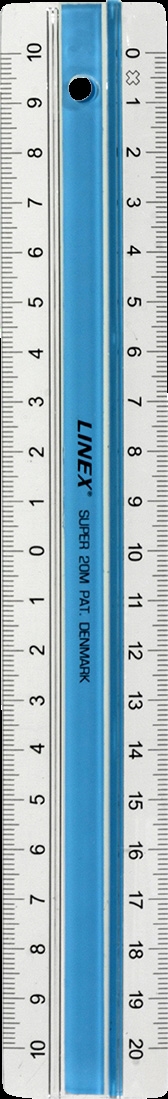 Linex superlineair 20cm S20MM blauw