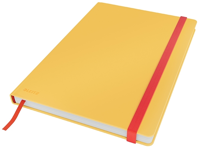 Leitz Notitieboek Cosy HC L met 80 pagina\'s van 100g geel-kleurig.