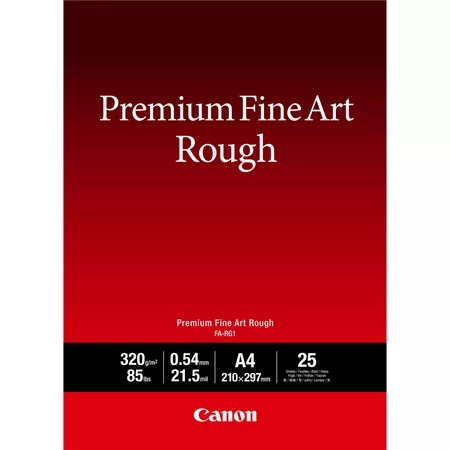 Canon Premium FineArt Rough - A4, 25 pak - Vertaald naar het Nederlands: Canon Premium FineArt Rough - A4, 25 pak.
