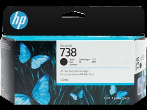 HP 738 130 ml Zwarte DesignJet Inktcartridge