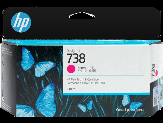 HP 738 130-ml Magenta DesignJet Inktinktpatroon