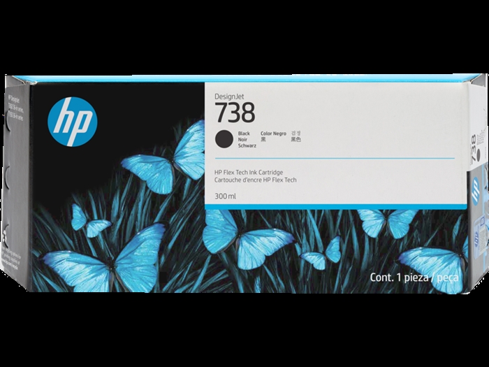 HP 738 300-ml zwarte DesignJet inktinktpatroon