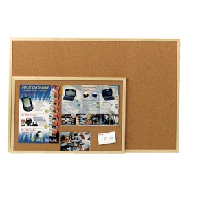 Esselte Bulletin Board met houten frame, economisch 40x60.
