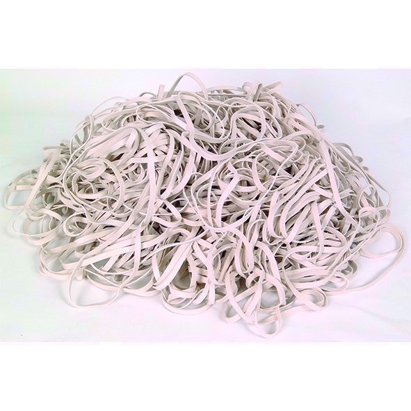 Siam Elastiek 160x5,0mm wit (500g)