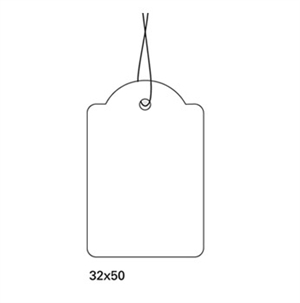 HERMA etiket hanger met koord, 32 x 50 mm, 1000 stuks.