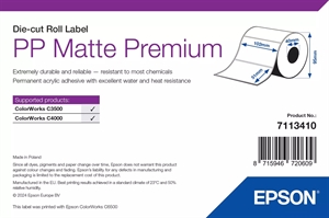 Epson PP Matte Label Premium, Geperforeerde labels, 102 x 51mm ( 535 Labels )