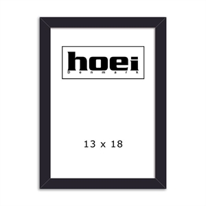Zwarte houten lijst voor foto’s en posters 13 x 18 cm