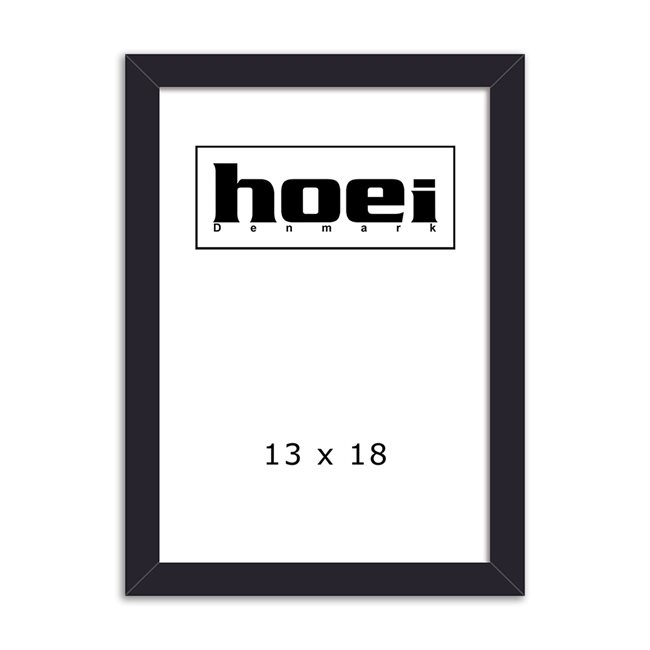 Zwarte houten lijst voor foto’s en posters 13 x 18 cm