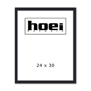 Zwarte houten lijst voor foto en posters 24 x 30 cm