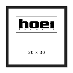 Zwarte houten lijst voor foto's en posters 30 x 30 cm