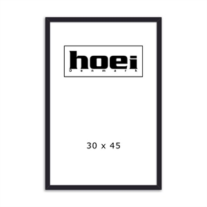 Zwarte houten lijst voor foto's en posters 30 x 45 cm