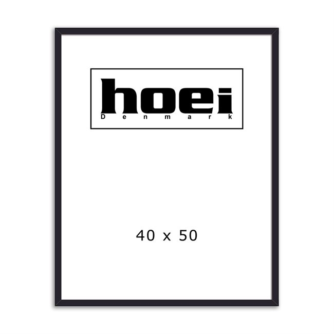 Zwarte houten lijst voor foto\'s en posters 40 x 50 cm