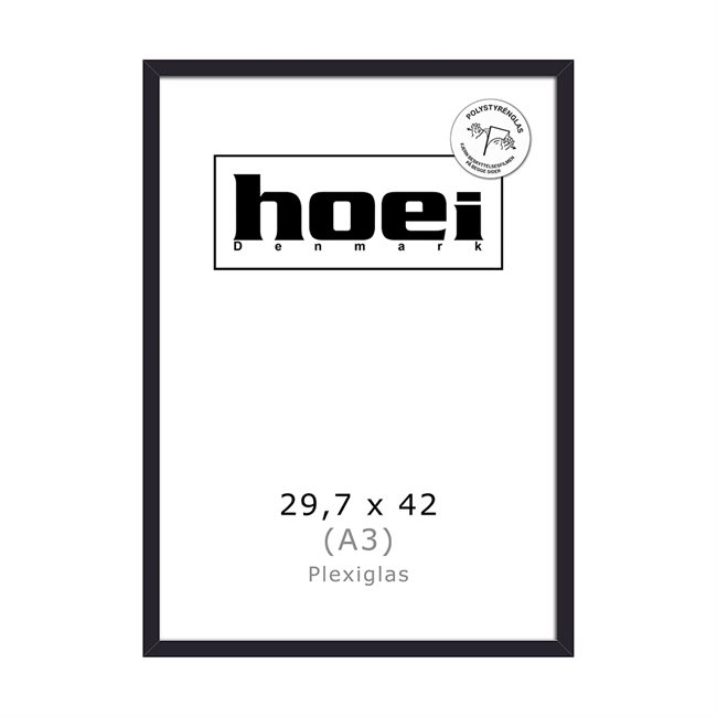 Houten lijst voor foto\'s en posters 29,7 x 42 PLEXI cm (A3)