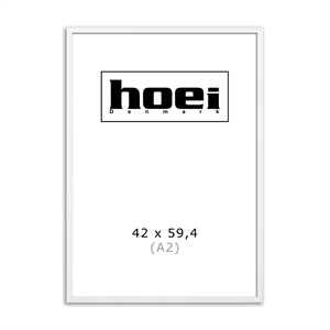 Witte houten lijst voor foto's en posters is 42 x 59,4 cm (A2)